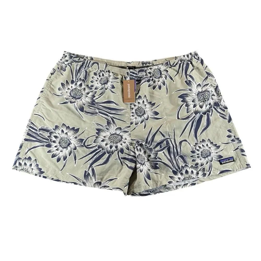 Patagonia Sz XXL Baggies Shorts Mens Cereus Flower Floral Desert Sage 7" Lined